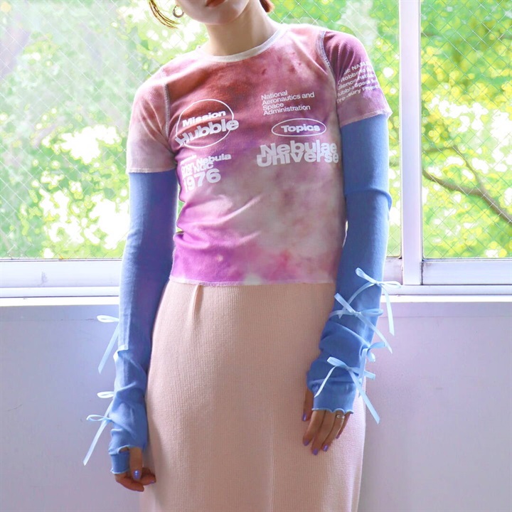 【KIVISDOU】リボン＆リボン UVアームカバー