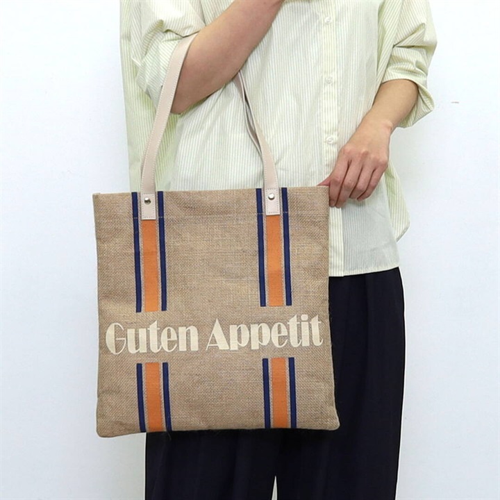 【cooco】世界のいただきます ロゴプリントバッグ