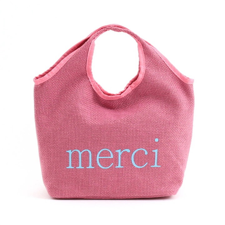 【cooco】世界のありがとう ロゴプリントバッグ