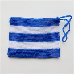 【yao】ネットポーチ Net Pouch L 95008(BL×WH)