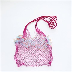 【yao】ネットショルダーバッグ Net bag M 95023(PK×BL)