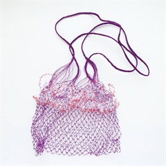【yao】ネットショルダーバッグ Net bag M 95023(PU×WH)