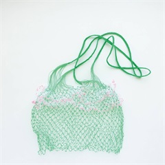 【yao】ネットショルダーバッグ Net bag M 95023(GR×WH)