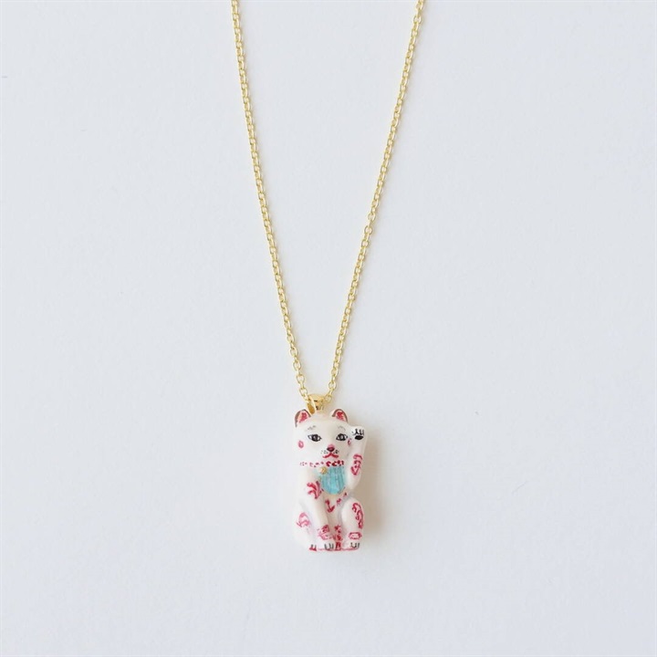 【Nathalie Lete】ネックレス ラッキーキャット Necklace Lucky cat