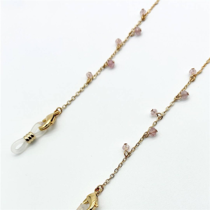 TakeMe Link グラスチェーン 天然石×ガラス