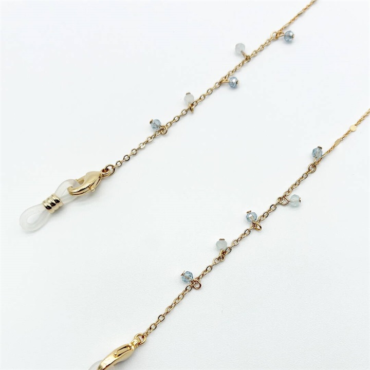 TakeMe Link グラスチェーン 天然石×ガラス