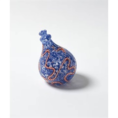 【artipur COTTAGE】手吹きガラスバルーンフラワーベース(ブルー)