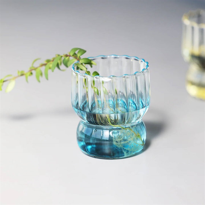 CHARMI グラデーションガラス スカラップスタッキンググラス 350ml