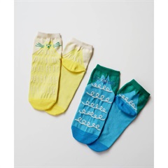 【KIVISDOU】ネコネコ ショートソックス2P(S)