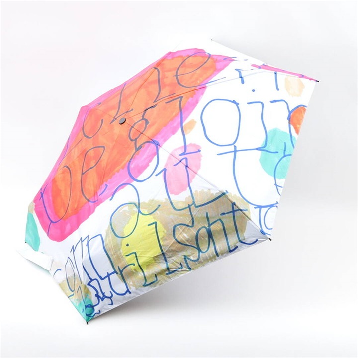 【cooco】晴雨兼用折り畳み傘 cooco×嬉々！！CREATIVE colorful art print