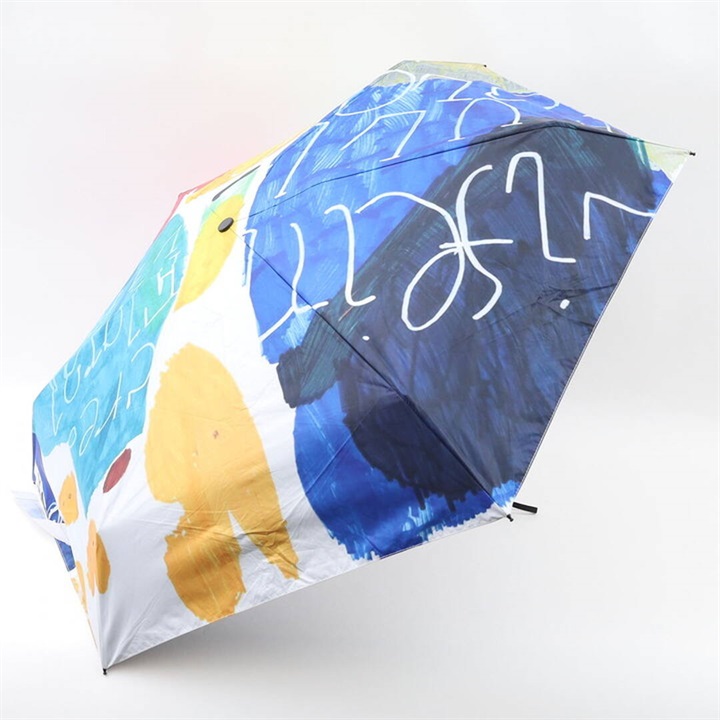 【cooco】晴雨兼用折り畳み傘 cooco×嬉々！！CREATIVE colorful art print