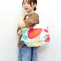 【cooco】キャンバストートバッグ cooco×嬉々！！CREATIVE colorful art print
