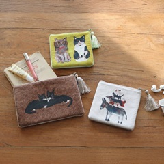 【アトリエKOTETSU】クッションポーチ S