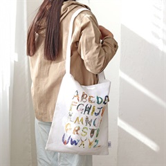 【アトリエKOTETSU】トートバッグ コットンリネン(アルファベット)