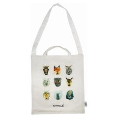 【アトリエKOTETSU】トートバッグ コットンリネン(アニマルフレンズ)