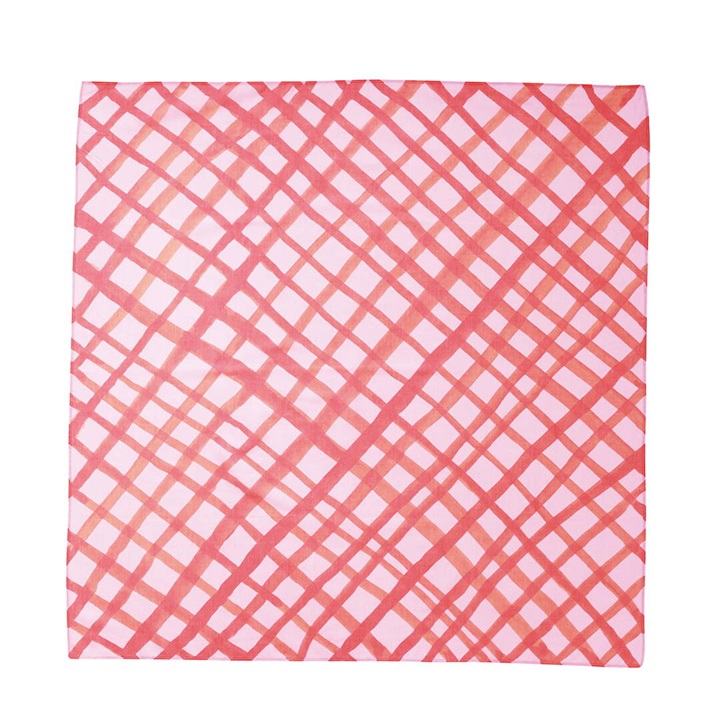 【Goma】ハンカチ Handkerchief L 85×85cm(Narrow check)