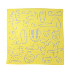 【Goma】ハンカチ Handkerchief L 85×85cm(Animal Fun)