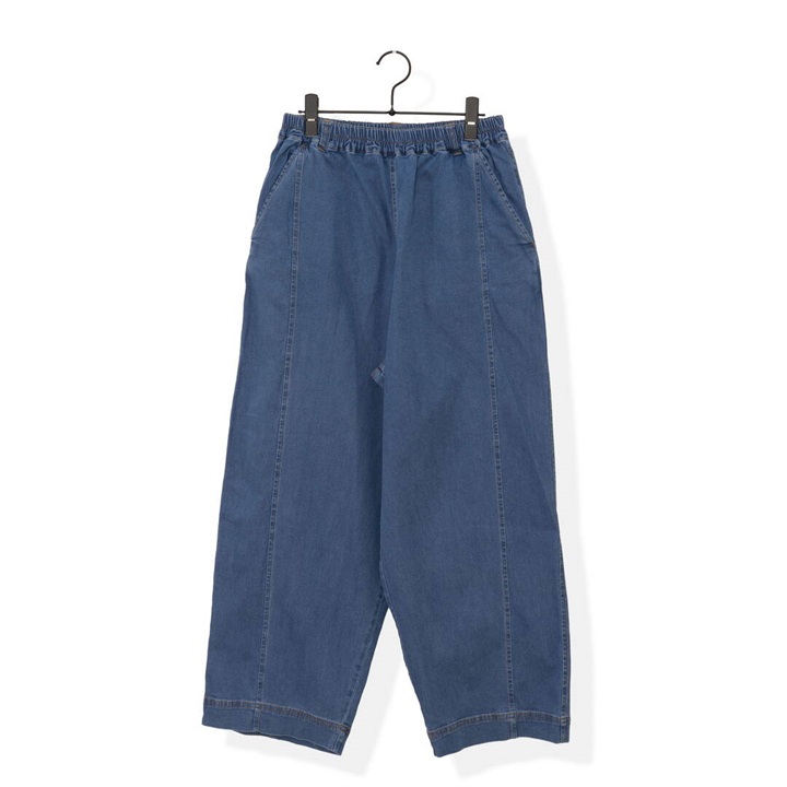 【Lupilien】バレルレッグパンツ ひんやりデニム