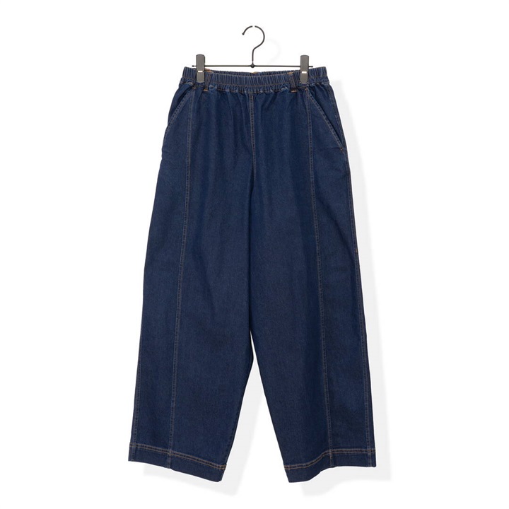 【Lupilien】バレルレッグパンツ ひんやりデニム