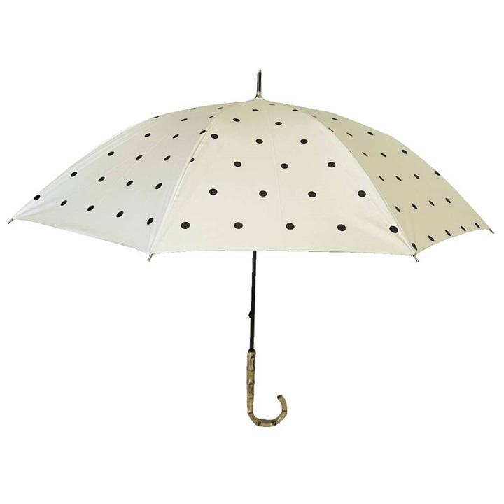 【PAGE ONE】晴雨兼用傘 50cm バイカラー 日傘長バンブー グラスファイバー