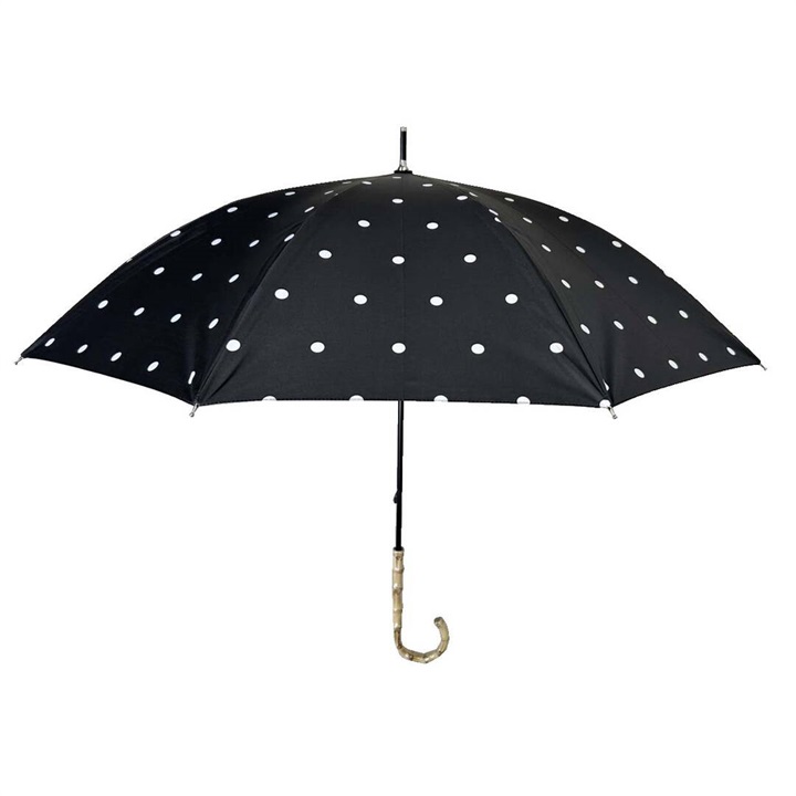 【PAGE ONE】晴雨兼用傘 50cm バイカラー 日傘長バンブー グラスファイバー