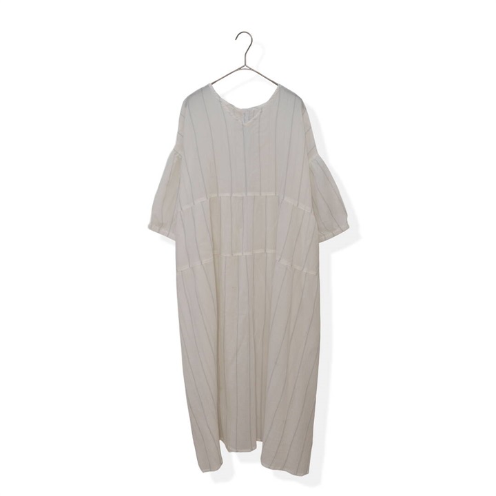 【Lupilien】半袖ワンピース クラッシュボイル 前開き 2WAY