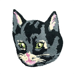 【Nathalie Lete】Multi mat ダイカットマット M(Black cat)