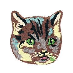 【Nathalie Lete】Multi mat ダイカットマット M(Tabby cat)