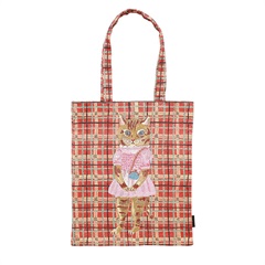 【Nathalie Lete】Rectangle tote Check トートバッグ(Maya)