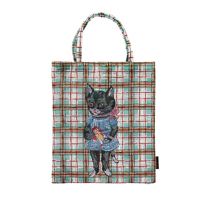 【Nathalie Lete】Mini Bag Check トートバッグ