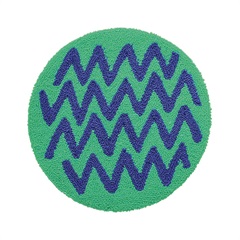 【Goma】Raound Mat チェアパッド(Zigzag)