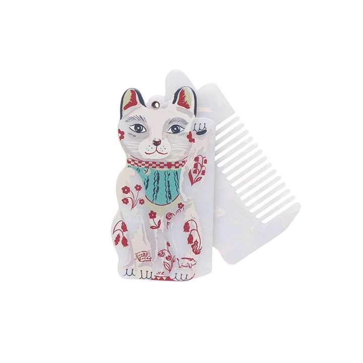 【Nathalie Lete】Comb＆Mirror Lucky cat コーム＆ミラー(IV)