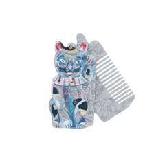 【Nathalie Lete】Comb＆Mirror Lucky cat コーム＆ミラー(BL)