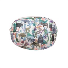 【Nathalie Lete】Quilted Box Pouch ボックスポーチ(Jungle)
