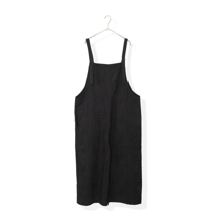【YURK Geniet van】コットンサロペット 裏地付(BLACK)
