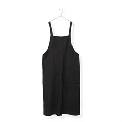 【YURK Geniet van】コットンサロペット 裏地付(BLACK)
