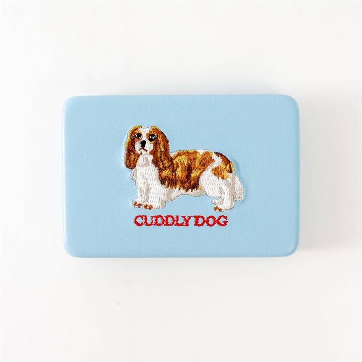 【JOliJOli】キャリングシシュウコンパクト ミラーケース(02.DOG)