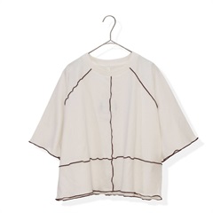 【Lupilien】半袖Tシャツ 配色メロウ 吸水速乾天竺