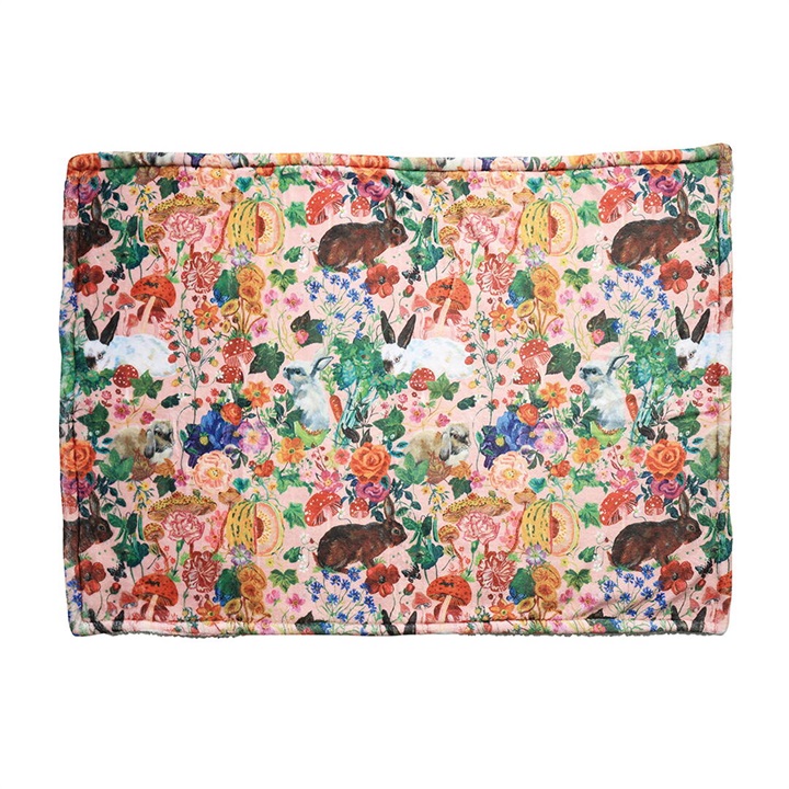 【Nathalie Lete】ボアブランケット Boa Blanket(Rabbits)