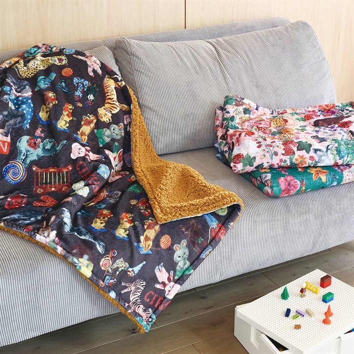 【Nathalie Lete】ボアブランケット Boa Blanket(Circus)