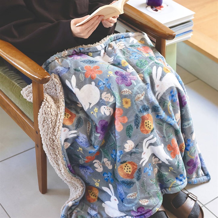 【松尾ミユキ】ボアブランケット Boa Blanket Plants