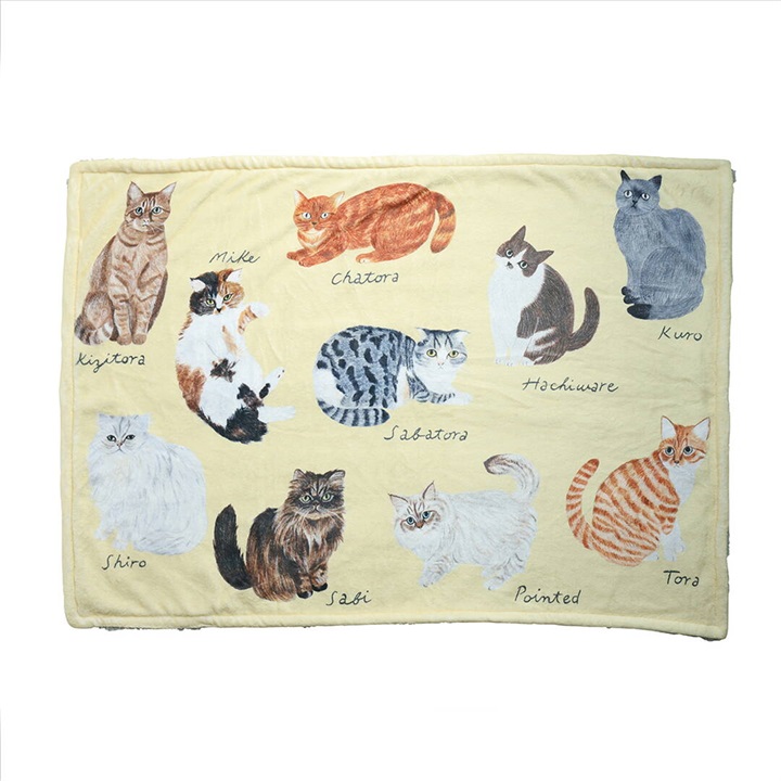 【松尾ミユキ】ボアブランケット Boa Blanket Cat