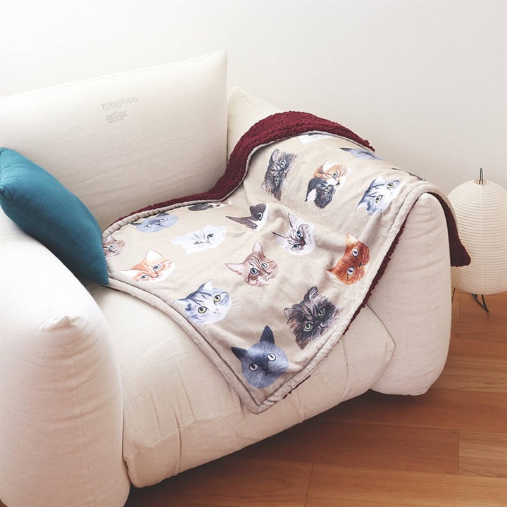 【松尾ミユキ】ボアブランケット Boa Blanket Cat