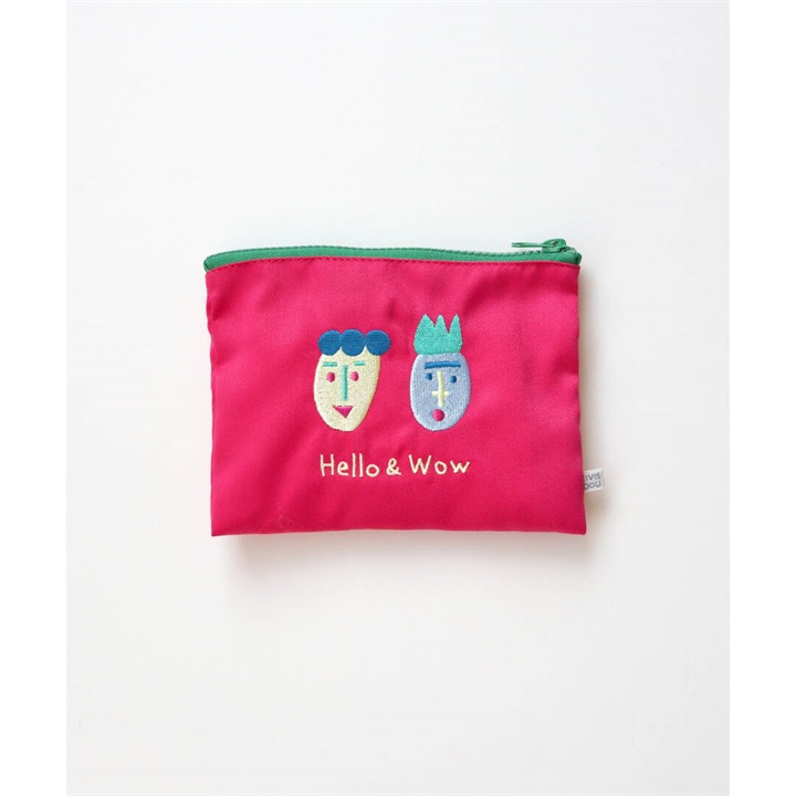 【KIVISDOU】コミカル刺繍ポーチ
