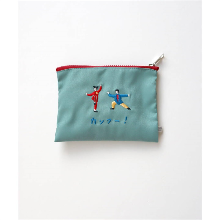 【KIVISDOU】コミカル刺繍ポーチ