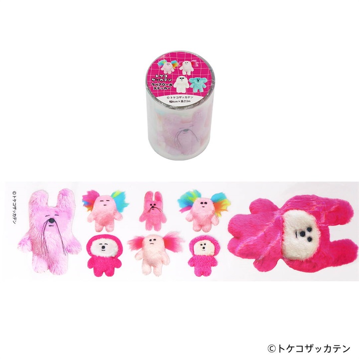 【Komamono クリエイティ部】クリアロールステッカー トケコザッカテン