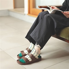 【松尾ミユキ】靴下 Stripe Cat socks