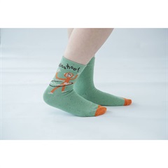Kusetsuyo-Socks くせ強-ソックス 靴下 1足(F(フラフープと猿))