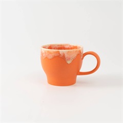 【NAOKO HATA CERAMICS】マグカップ Melt series mug cup L 約Φ9.5×H8.5cm(Sunrise orange)