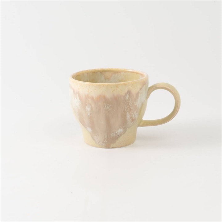 【NAOKO HATA CERAMICS】マグカップ Melt series mug cup L 約Φ9.5×H8.5cm(雪どけ)